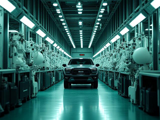Automotive manufacturing line requiring just-in-time delivery
