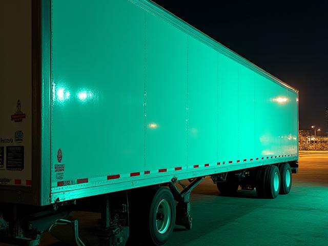 Enclosed 53-foot dry van trailer for secure freight